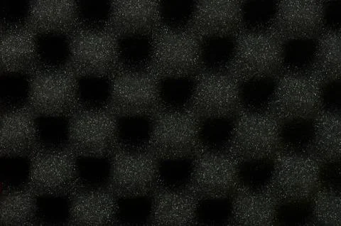 Black audio foam surface Stock Photos