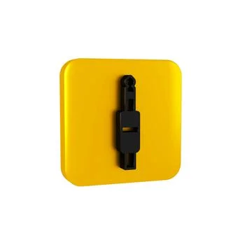 Black Audio jack icon isolated on transparent background. Audio cable for c.. Stock Illustration