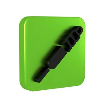 Black Audio jack icon isolated on transparent background. Audio cable for c.. Stock Illustration