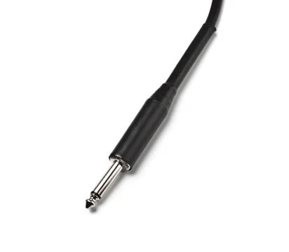 Black audio plug Stock Photos