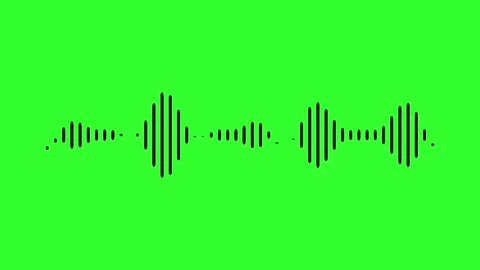 Black audio waveforms Stock Footage 340526229