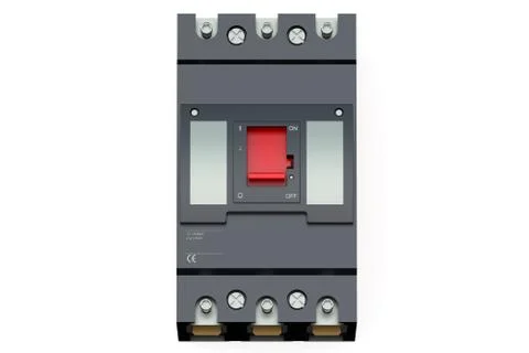 Black automatic circuit breaker Stock Illustration