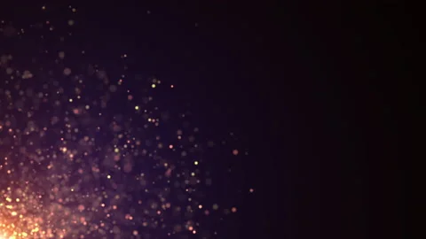 Black backdrop glittering dust animation video Stock Footage 202299432