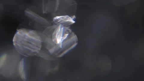 Black background of abstract crystal sparkling lights 動画素材 318774840