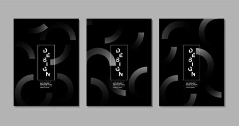 Black background. Abstract realistic 3D, geometric , texture Vector. 스톡 일러스트