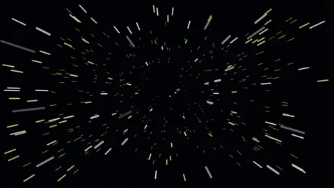 Black background abstract star burst effect - dynamic particle explosion visu Stock Footage 342159214