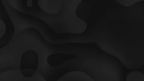 Black background with abstract wavy shapes Stock Footage 291373916