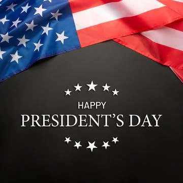 Black background with American flag. Stock Photos