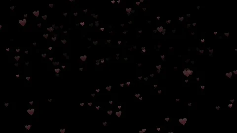Black background and moving heart shape Stock Footage 111982933