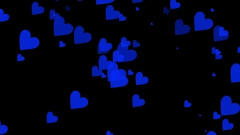 Black background and moving heart shape Stock Footage 112366954