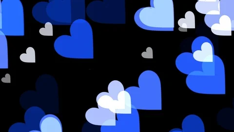 Black background and moving heart shape Video stock 112729946