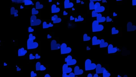 Black background and moving heart shape Stock Footage 113269662