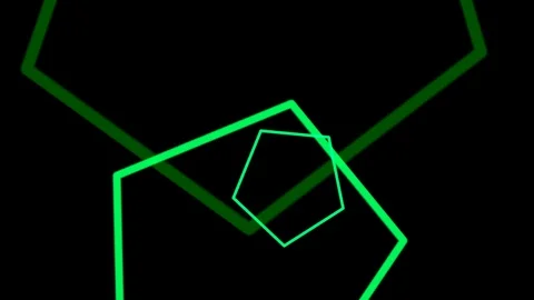 Black Background and Moving Pentagram Stock Footage 104381443