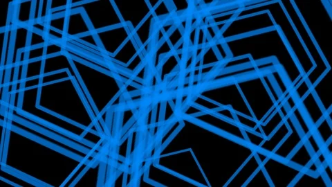 Black Background and Moving Pentagram Stock Footage 106422341