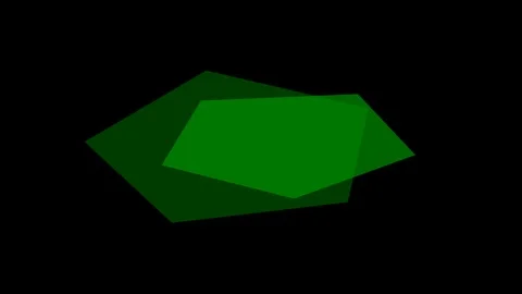 Black Background and Moving Pentagram Stock Footage 106739565