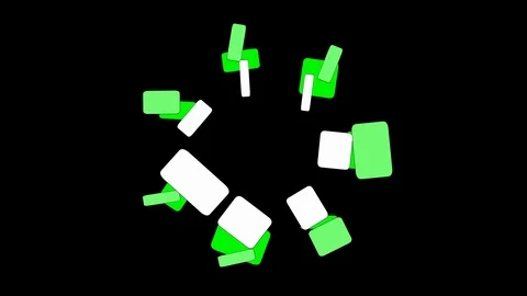 Black Background and Moving Rectangle Stock Footage 103410565