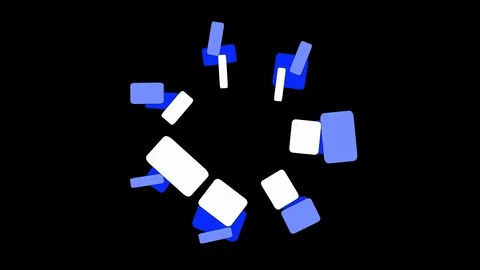 Black Background and Moving Rectangle Stock Footage 103410691