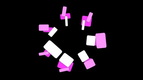 Black Background and Moving Rectangle Stock Footage 103410753