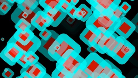 Black Background and Moving Rectangle Video stock 113440909