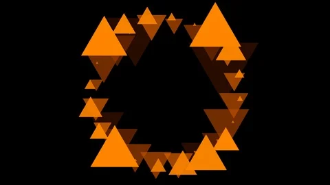 Black background and multiple moving triangles Stock Footage 103063148