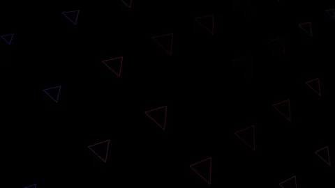 Black background and multiple moving triangles Stock Footage 103292484