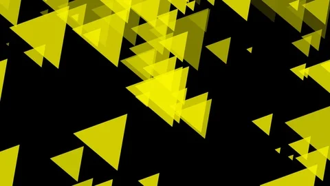Black background and multiple moving triangles Stock Footage 112362319