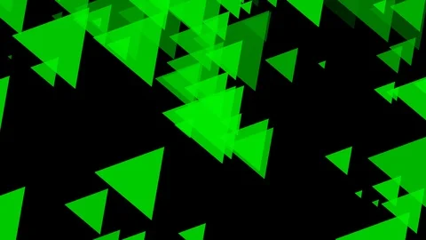 Black background and multiple moving triangles Stock Footage 112362956