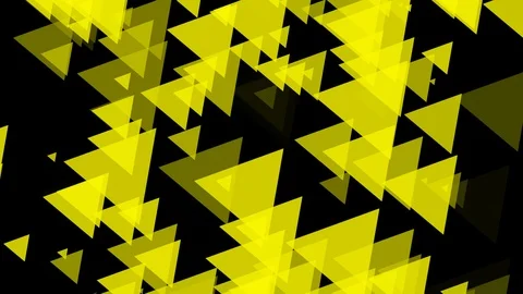 Black background and multiple moving triangles Stock Footage 112915579