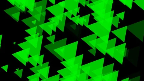 Black background and multiple moving triangles Stock Footage 112918129
