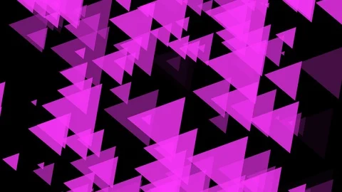 Black background and multiple moving triangles Stock Footage 112923876
