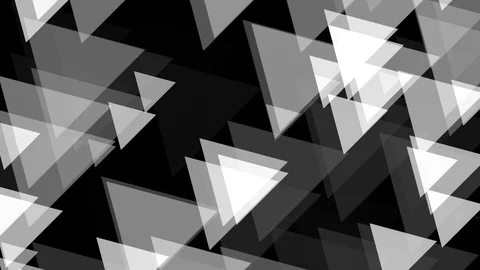 Black background and multiple moving triangles Stock Footage 113269774