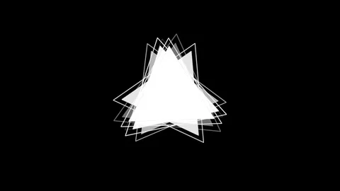 Black background and multiple moving triangles Stock Footage 113725868