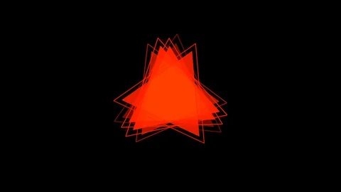 Black background and multiple moving triangles Stock Footage 113726306