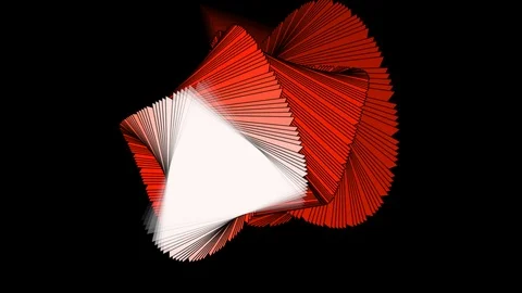 Black background and multiple moving triangles Stock Footage 115679469