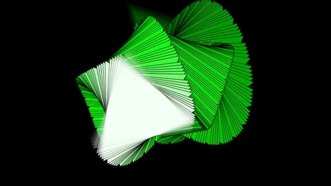 Black background and multiple moving triangles Stock Footage 115691228