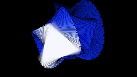 Black background and multiple moving triangles Stock Footage 115693106