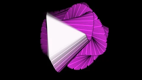 Black background and multiple moving triangles Stock Footage 115695113