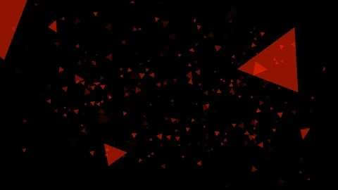Black background and multiple moving triangles Stock Footage 122972913