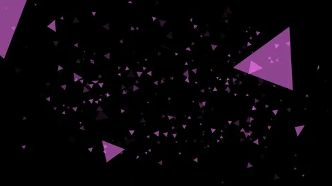 Black background and multiple moving triangles Stock Footage 122973473