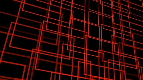 Black background and square transform motion Stock Footage 103401582