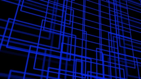 Black background and square transform motion Stock Footage 103402353