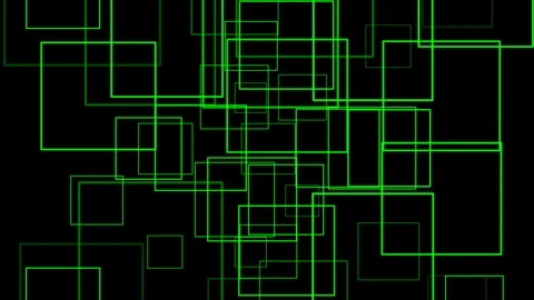 Black background and square transform motion Stock Footage 103639449
