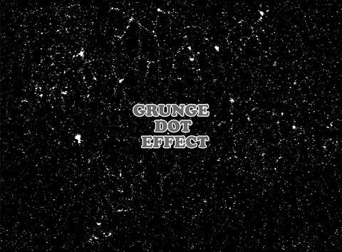 Black  background and white vector with a lot of spots, grunge texture Stock Illustration