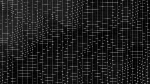 Black background animation wave grid lines distortion Stock Footage 317945915