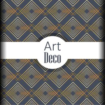 Black background art deco frames Illustrazione stock