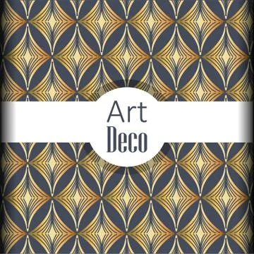 Black background art deco frames Illustrazione stock