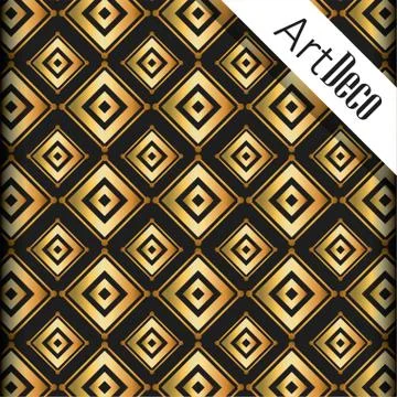 Black background art deco frames Illustrazione stock