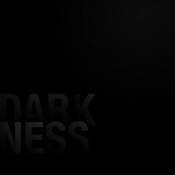 Black background with barely visible Darkness word Stock Illustration