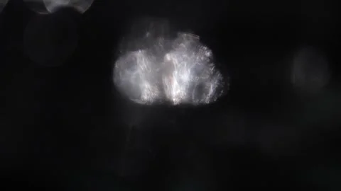 Black background with beautiful sparkling crystal lights Видео 318586409