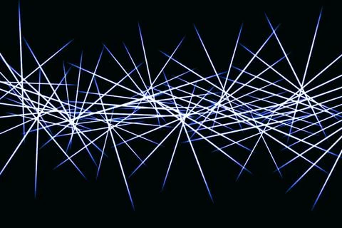 Black background with blue abstract minimal pattern Stock Illustration
